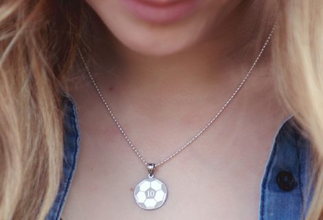 {NEW} Custom Engraved Sports Necklaces {NEW} Custom Engraved Sports Necklaces