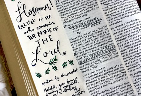 Bible Journaling + Palm Sunday Bible Journaling + Palm Sunday