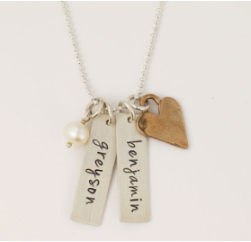RectangleNameswithloveNecklace