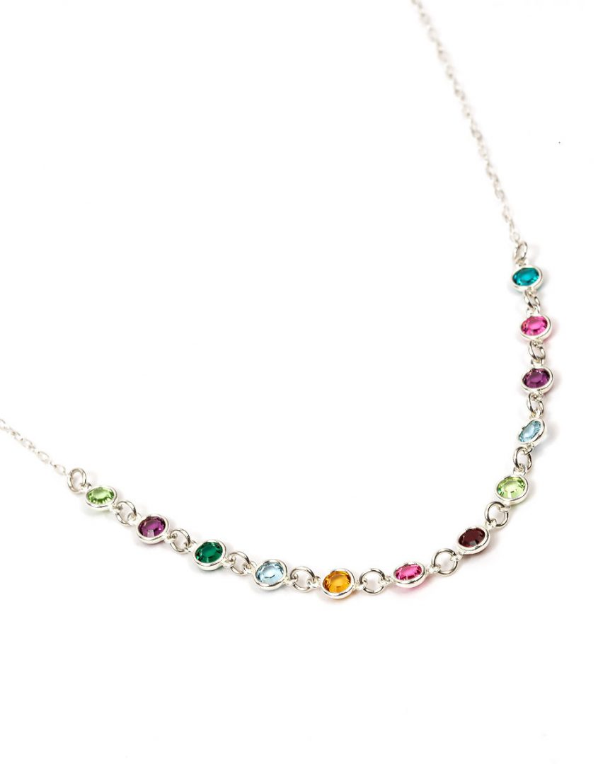 Buy Tourmaline Necklace, Beaded Multi Colour Necklace, October Birthstone  Online in India - Etsy