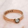 Birthstone Name Rings