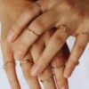 Dainty Birthstone Rings