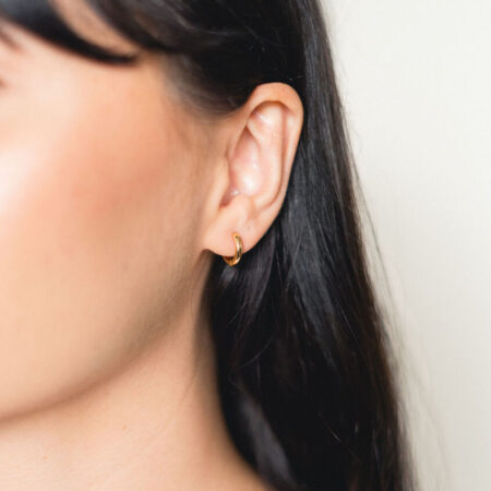 Gold Essential Hughie | Dainty Earrings