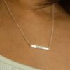 Silver Bar Necklaces