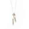 A beautiful sterling silver rectangle necklace engraved with Amazing Grace. Perfect gift for wife, mom, friend, boss
