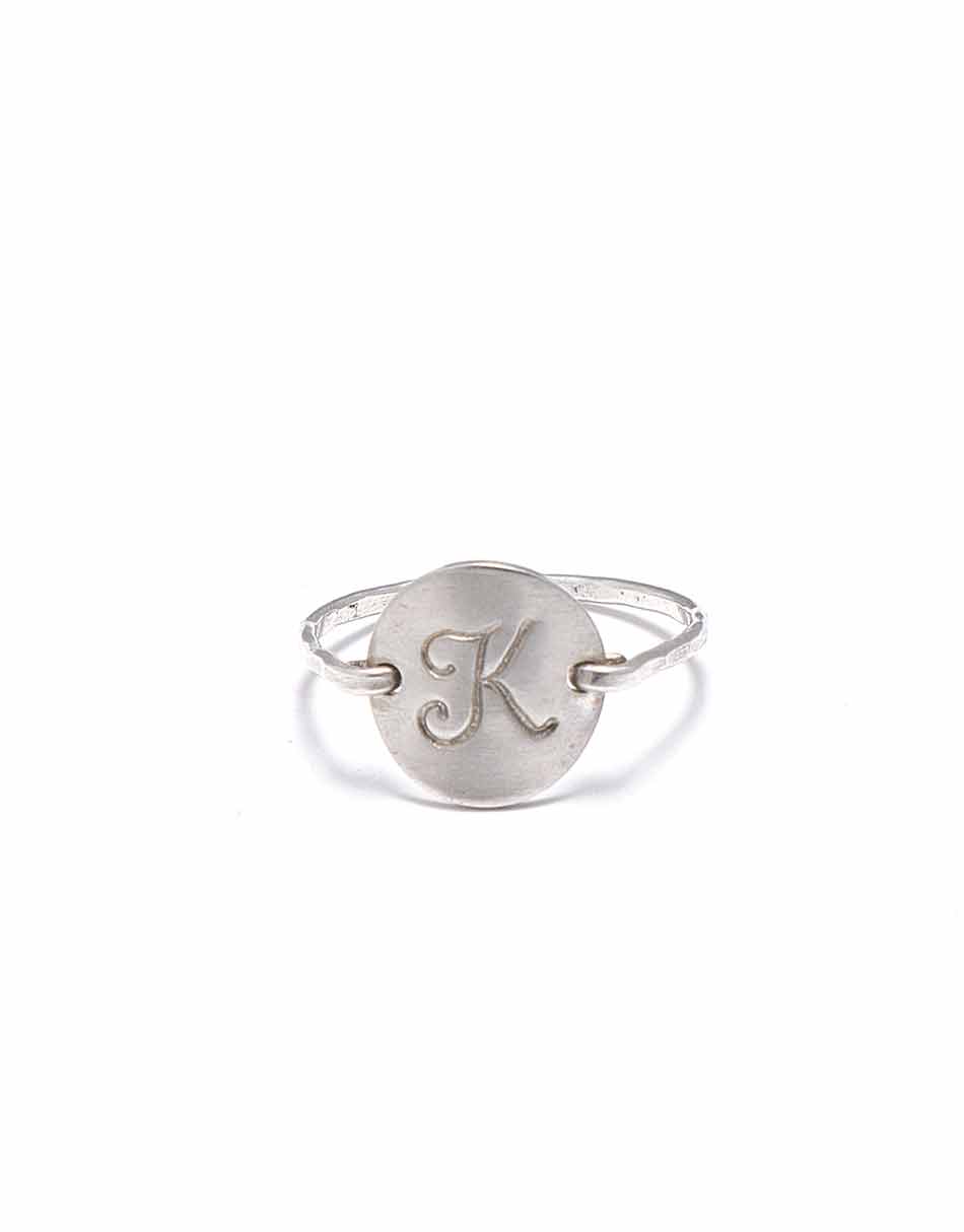 Gold-Plated 925 Sterling Silver Stone Studded Initial G Ring –  www.pipabella.com