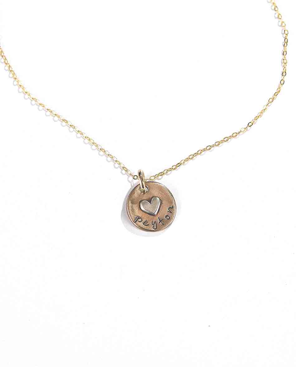 The Vintage Pearl Dainty Initial Charm Necklace