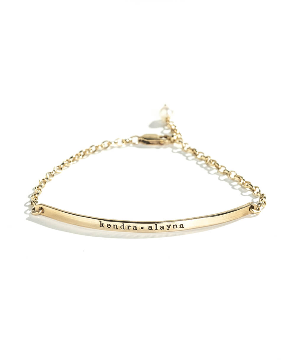 Dainty Gold Bar Bracelet For Women Simple Delicate Thin Cuff