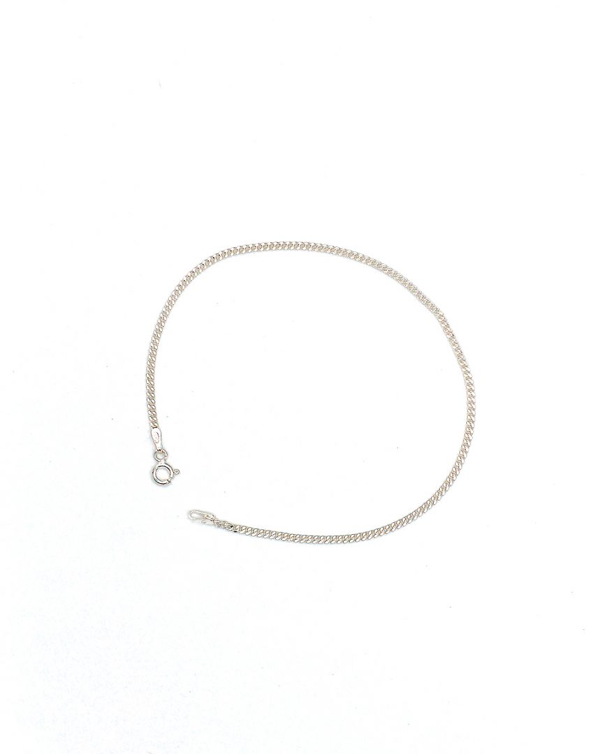 Sterling Silver and Cord Dainty Chain Bracelet