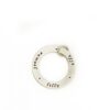 Sterling silver circle charm with names engraved. You can add children names, family names on the charm.