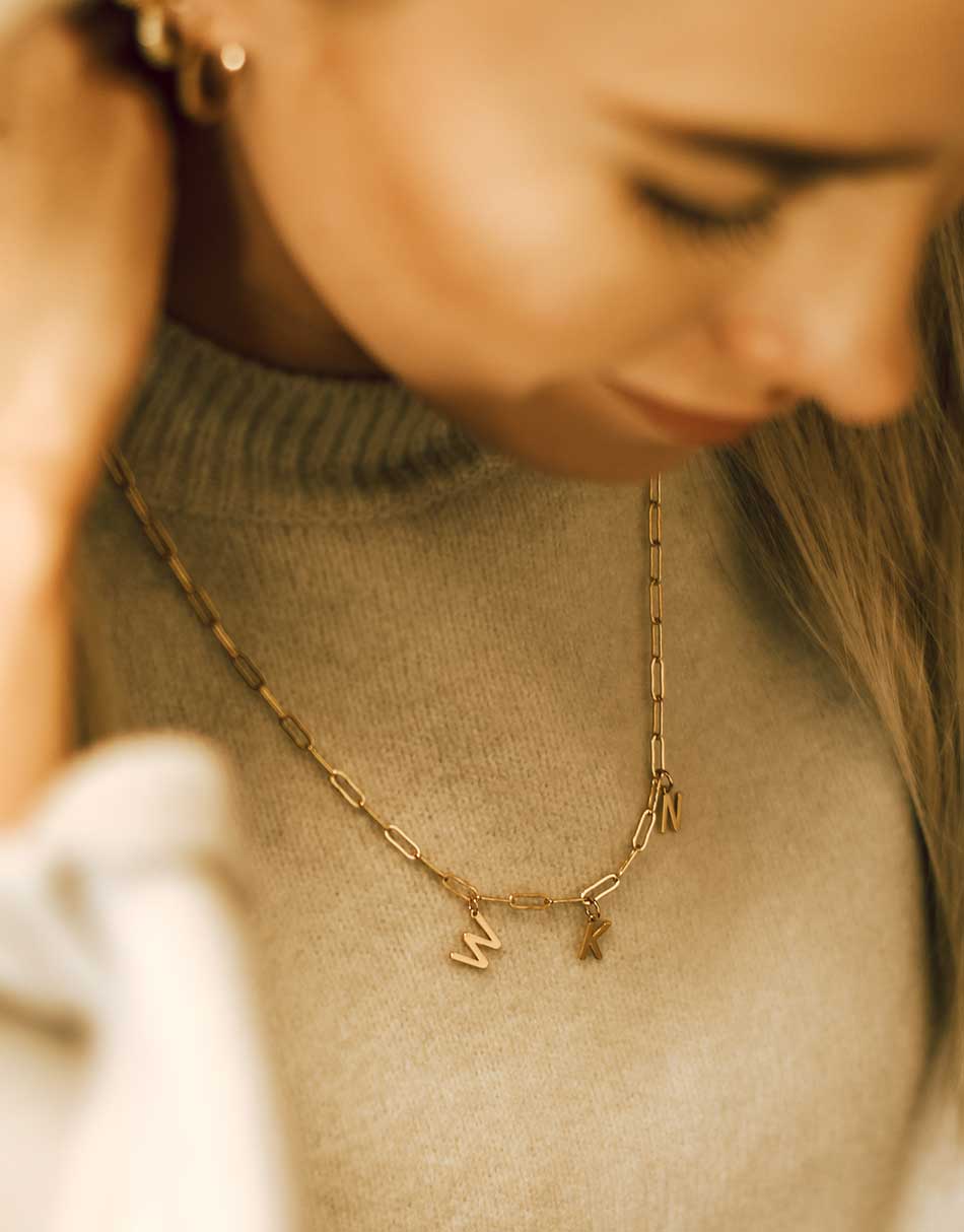 Personalized 3 Charm Necklace – Farrah B