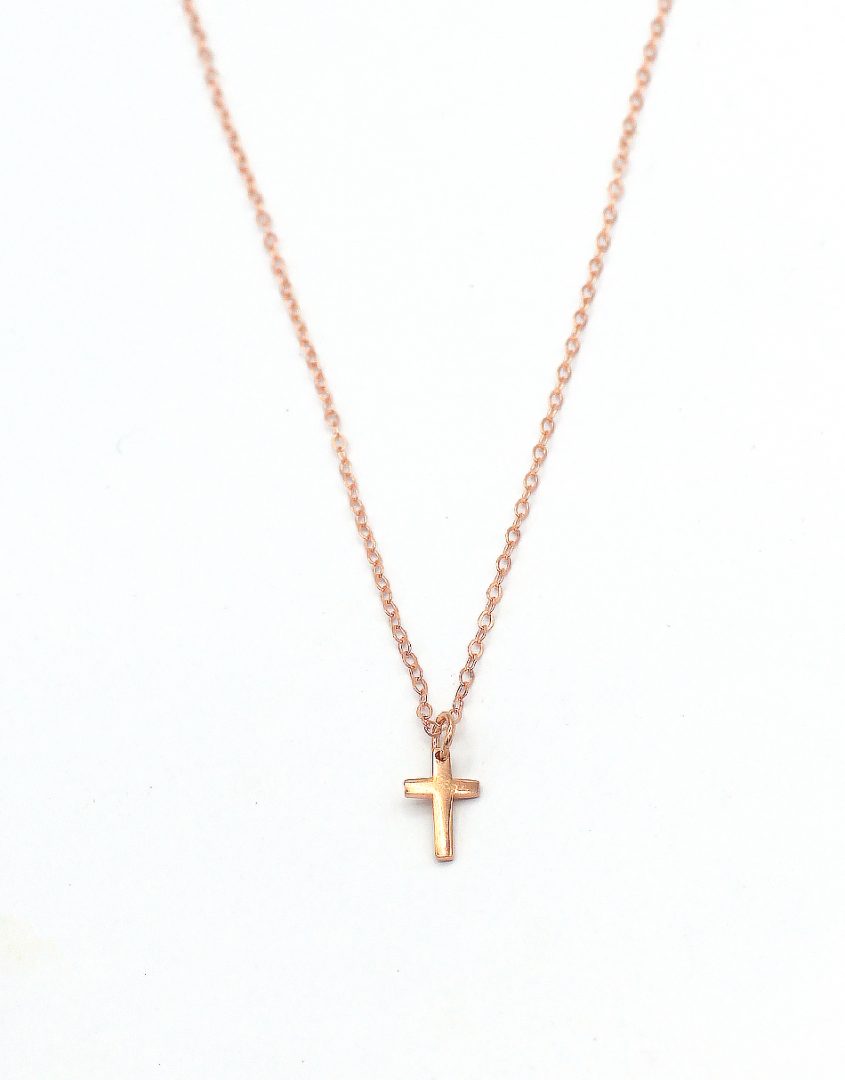 Le Vian Diamond Cross Necklace 1/2 ct tw 14K Strawberry Gold 18