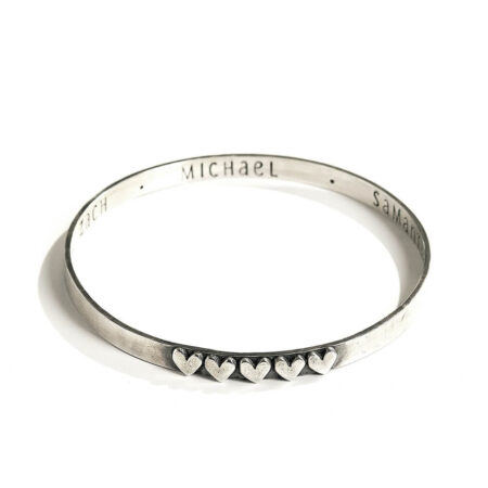 Secret Love Message Sterling Bangle