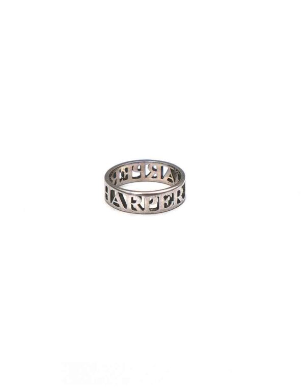 Simple Name Charm Ring - The Vintage Pearl