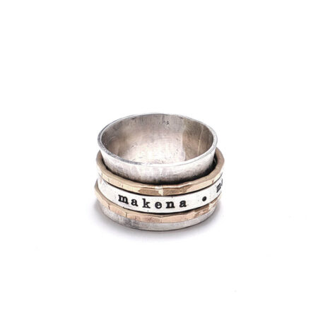 Skinny Message Spinner Ring