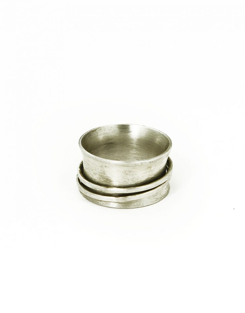 Solid 925 Sterling Silver Ring Spinner Ring Meditation Ring Statement Ring  JK261 | eBay