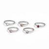 Stacking Birthstone Rings with unique birthstones