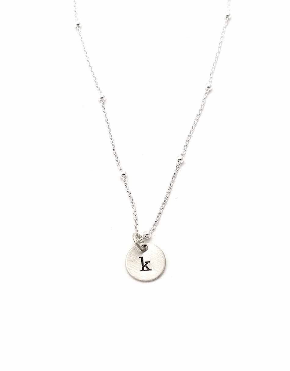 Gold & Mother of Pearl Initial Necklace - Gold/Pavé – Dog tag initial  necklace – BaubleBar