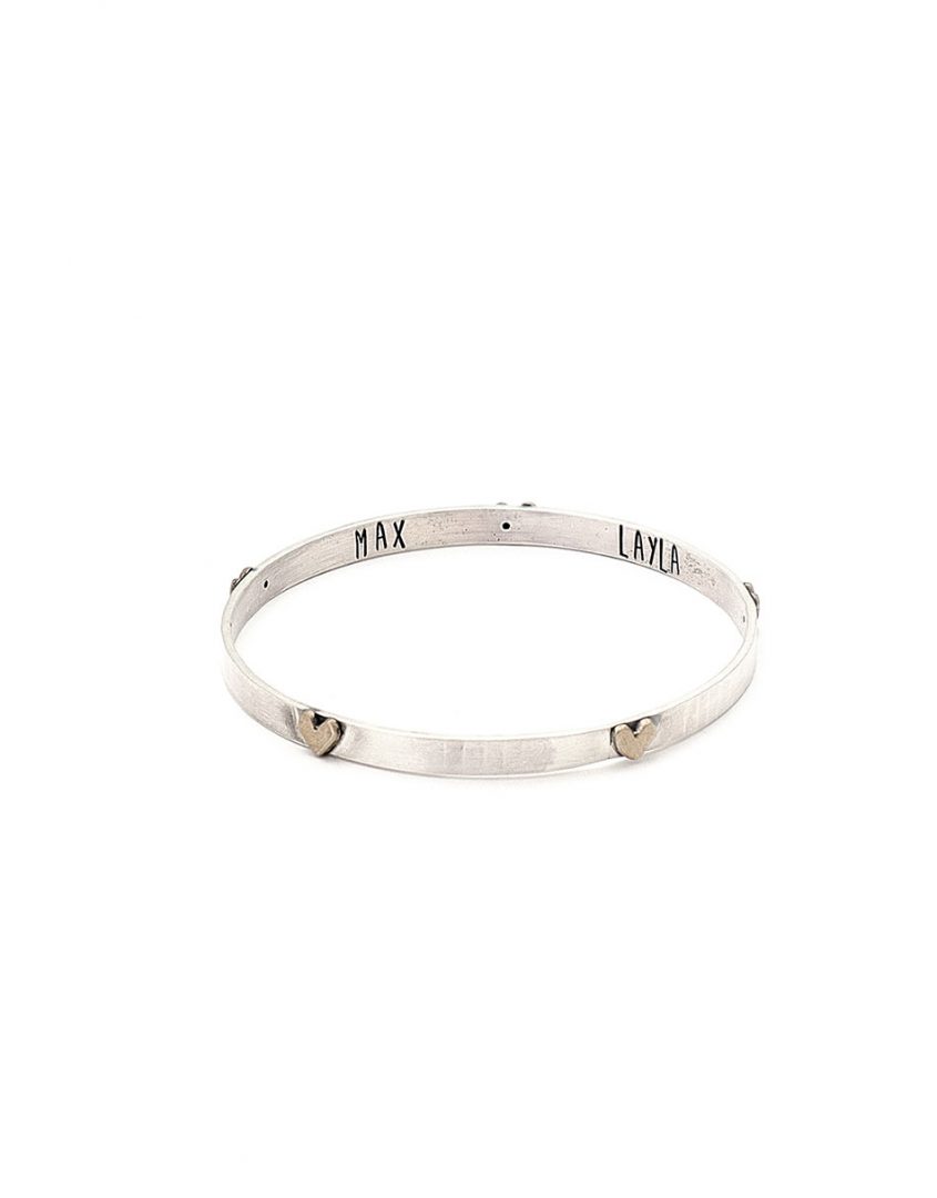 Personalised Hidden Message Bangle | Rudies and Co
