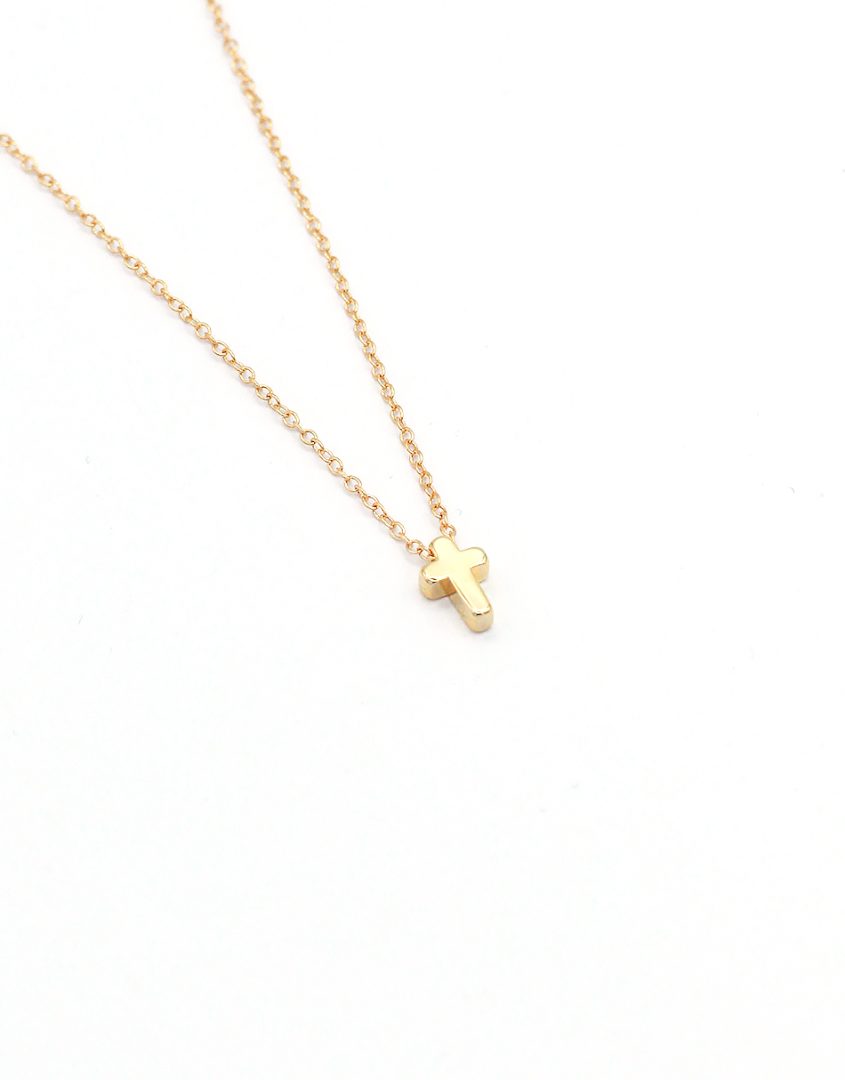 Tiny Cross Necklace For Women Small Gold Silver Crucifix Pendant Very  Simple | eBay